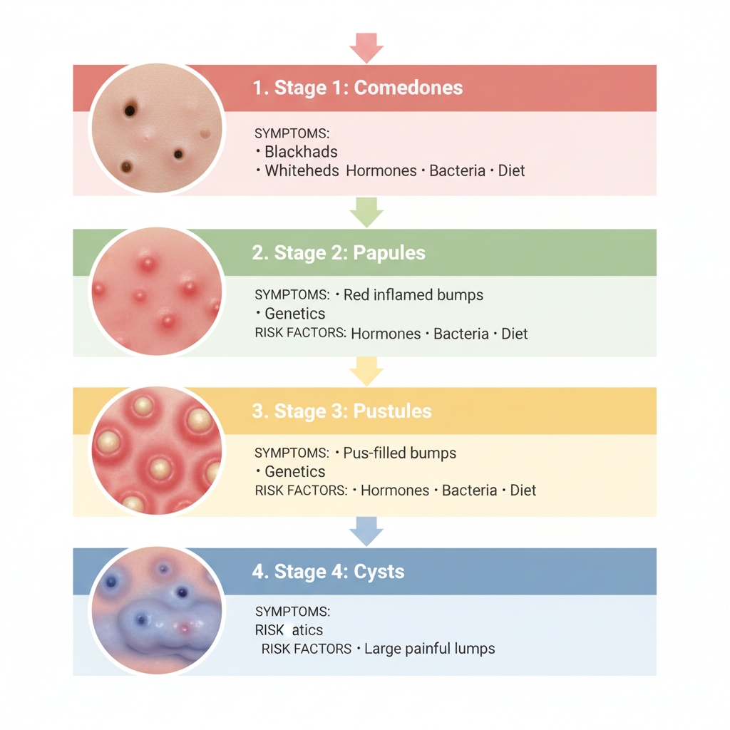 Acne stages
